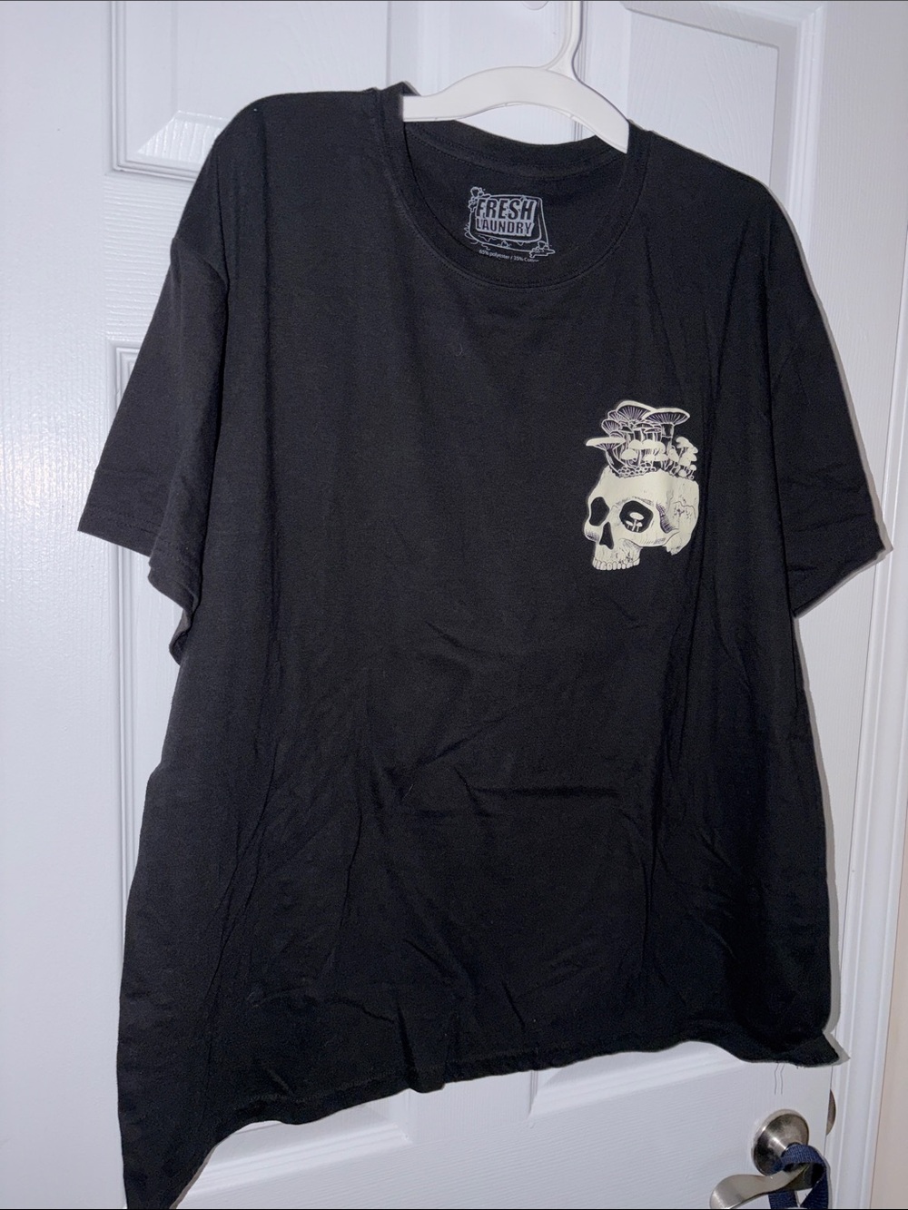 Men’s Black Graphic Skull T-Shirt